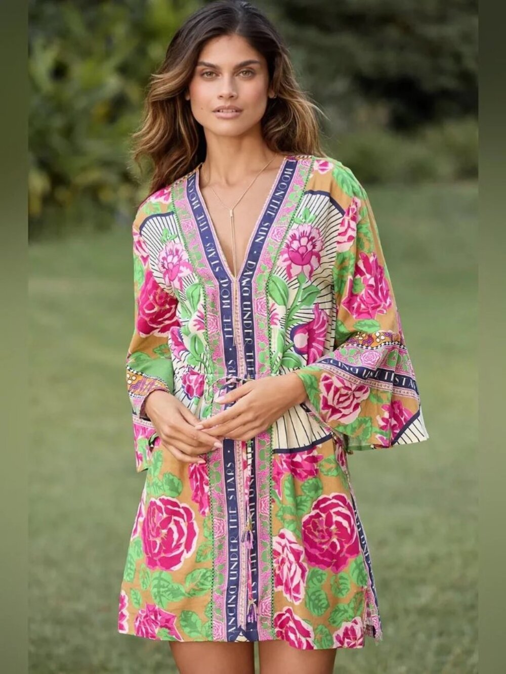 NWT Maaji Cerice Bouquet Floral Dress, Small